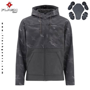 Fait sur mesure 325 GSM polaire vêtements de sport à capuche pour les motocyclistes coupe-vent imperméable CE approuvé blindé insérer en gros motard - Product Image 6