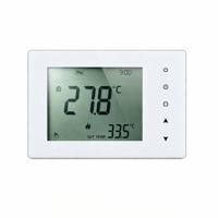 Termostato de Pared Inteligente ToupWell con Batería y Alimentación USB-C, Controlador Digital de Temperatura para Sistemas de Calefacción Doméstica