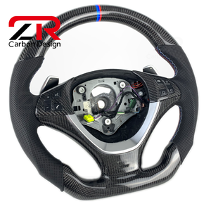 Volante de Fibra de Carbono con Palancas de Cambio para <span class=keywords><strong>BMW</strong></span> M E84 E85 E89 E90 E91 E83 E92 E93 E70 <span class=keywords><strong>E60</strong></span> E39 E30 M3 M4 F10 F20 - Product Image 6