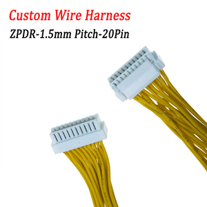 وصلة أسلاك مخصصة JST ZPDR-20V-S بخطوة 1.5 مم، 20 دبوس، صف مزدوج، 24AWG، لتوصيل الأجهزة المنزلية والتحكم الصناعي ولوحات الدوائر المطبوعة (PCB) - Product Image 1