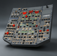 Ensemble de quincaillerie de panneau supérieur intégré 1:1 pour la construction d'un simulateur de cockpit d'avion civil hautement répliqué pour usage domestique