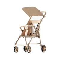 Poussette de voyage pliable en métal légère Miracle pour bébés et nourrissons, design compact, facile à transporter, 0-3 ans, capacité de charge de 25 kg