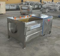 Machine industrielle CE à bas prix, 1500 kg/h, à rouleaux brosse, pour éplucher et nettoyer le gingembre, le manioc, la pomme de terre et l'oignon