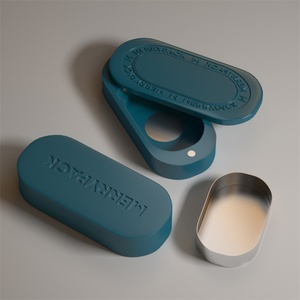 Luxury Zinc Alloy Solid Perfume Case Magnetic Refill Solid Perfume Container Box - Product Image 4