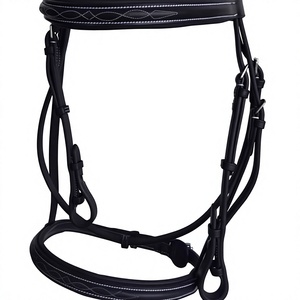 Cabezada de Cuero de Lujo Personalizada con Cristales, Estilo Inglés Elegante, Hecha a Mano, con Diadema para Caballo, Color y Tamaño Personalizables - Cob-Full - Product Image 4