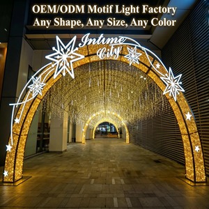 Décoration Lumineuse Extérieure Commerciale Étanche en Forme d'Arche Circulaire pour <span class=keywords><strong>Noël</strong></span>, Halloween et Festivals - Product Image 1