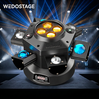 Mini Cabeza Móvil de 150W con Efecto Estroboscópico LED RGBW para DJ, DMX512, Iluminación para Discotecas, Clubes Nocturnos, Escenarios, Fiestas de Cumpleaños