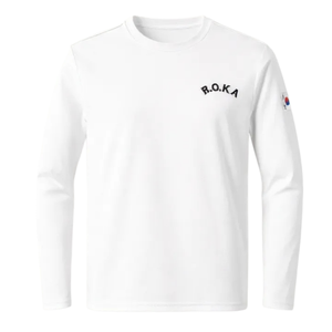 Camiseta de manga larga de algodón para hombre, camiseta deportiva básica informal de estilo coreano ROKA, ropa de uso diario para primavera y otoño - Product Image 1