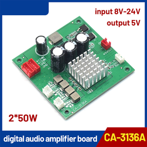 <span class=keywords><strong>CA</strong></span>-3136A penguat daya Digital murni modul 8-24v 2*50W Stereo Kelas D penguat daya Audio - Product Image 3