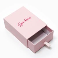 Boîte cadeau coulissante en carton rigide avec languette de traction, type tiroir, personnalisable avec logo sur mesure