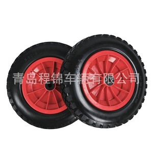 Neumático Sólido Cheng Jin 3.50-8 Rojo con Rayos, Antipinchazos para Vehículos Utilitarios - Product Image 5
