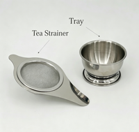 Support d'infuseur à thé Youjiu moderne et portable en acier inoxydable écologique avec passoire à mailles fines pour fruits, ensemble d'ustensiles de cuisine