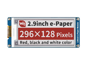 Waveshare – écran E-Ink 296x128, 2.9 pouces, papier électronique tricolore rouge/blanc/noir, interface SPI pour Raspberry Pi/STM32 3.3V/5V K821 - Product Image 4