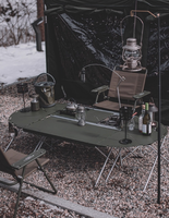 Table de camping pliante portable moderne en aluminium léger pour le pique-nique et l'école en plein air