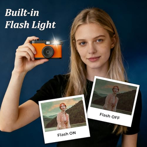Appareil photo numérique sans miroir léger de style rétro 13MP avec capture vidéo pour les débutants en voyage - Product Image 2