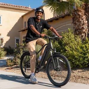 Vélo électrique <span class=keywords><strong>de</strong></span> ville 27,5 pouces, moteur à moyeu arrière sans balais, batterie au lithium 15Ah, suspension avant en acier carbone, vélo électrique <span class=keywords><strong>de</strong></span> montagne 500W - Product Image 5