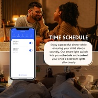 Interrupteur intelligent WiFi SLS Tuya, variateur de lumière, norme américaine, 1 canal, Triac, dimmable, ignifuge, compatible LED 300W, AC 110-240V, Alexa, Google Home