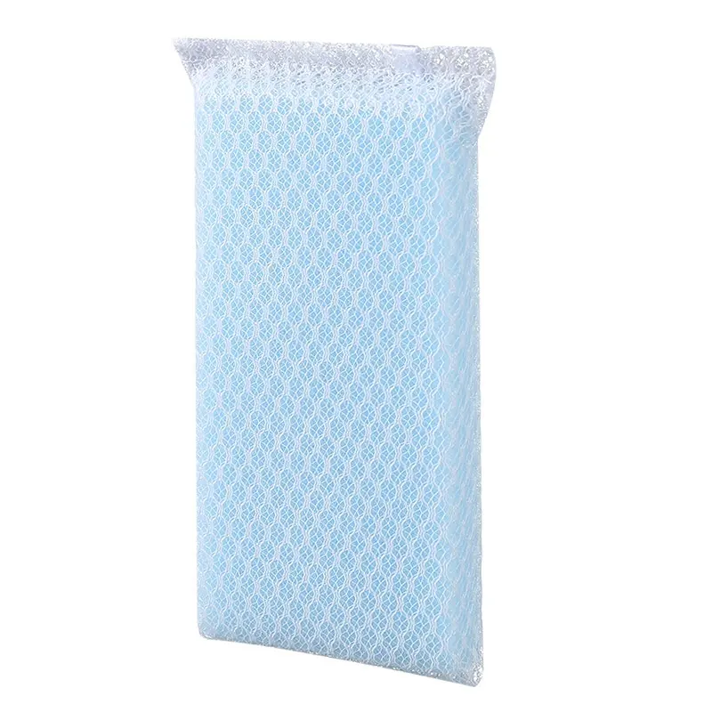 wholesale low price foaming nylon mesh kitchen household dishwashing magical cleaning sponge