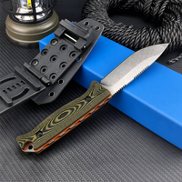 Cuchillo de Caza de Hoja Fija BM15002, Acero 8CR13MOV, Mango G10, Cuchillo de Supervivencia para Exteriores, Venta al Por Mayor, Suministro Directo de Fábrica