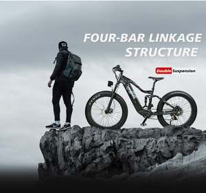 750W BAFANG puissant moteur Samebike Rs-A08 V6 V8 26 "suspension complète 17Ah grande capacité batterie tout Terrain Ebike gros pneu - Product Image 5