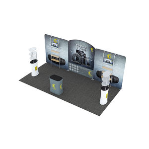 Nuestros productos <span class=keywords><strong>principales</strong></span> 10X20 Cabina portátil Soporte de exhibición de tela de tensión Cabina de exposición Soporte de feria comercial portátil para Expo - Product Image 4