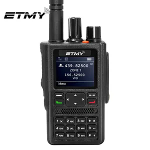 2024 ET-D79 DMR numérique écran LCD double bande Gps Communication cryptée portable Radio bidirectionnelle Sms talkie-walkie avec SMS