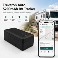 Traceur GPS magnétique pour véhicule Trevaron Auto 5200mAh avec abonnement à l'application pour un suivi de l'état de localisation récent