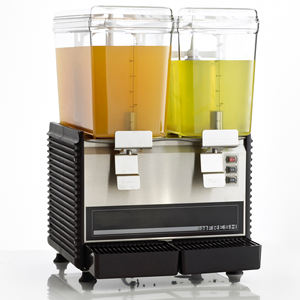 Dubbele 2 Dubbele Kom Gekoelde Premix Koude Drank Drank Sap Dispenser <span class=keywords><strong>Machine</strong></span> Voor Commercieel Restaurant Hotel Gebruik - Product Image 4