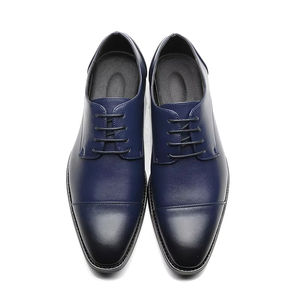 Chaussures de marche pour homme en cuir à bout pointu, à enfiler, imperméables, avec soutien de la voûte plantaire, pour mariage, fête, affaires, haute qualité artisanale - Product Image 1