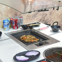 Gril électrique commercial coréen petit barbecue électrique de table multifonctionnel à infrarouge