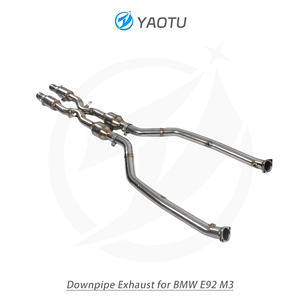 Ống xả xuống bằng thép không gỉ hiệu suất cao YT kiểu chữ X giữa dành cho BMW E92 M3 - Product Image 2
