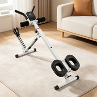 Equipo de Ejercicio para el Hogar, Gimnasio en Casa 3 en 1, Máquina de Remo para Entrenamiento de Abdominales y Fuerza del Core, Plegable