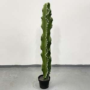 Grand Cactus Artificiel en Pot pour Bureau, Décoration d'Automne, Fleurs et Couronnes Décoratives, Vente en Gros - Product Image 2