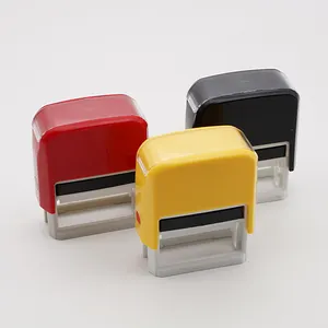 Customized Self-Ink Text Office Stamp Text Self Inking Stamp Automatic Handle Rubber Stamp Set 38*14