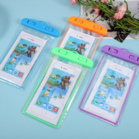 Sac de téléphone portable étanche lumineux pochette étanche en PVC housses de téléphone flottantes pour tous les téléphones