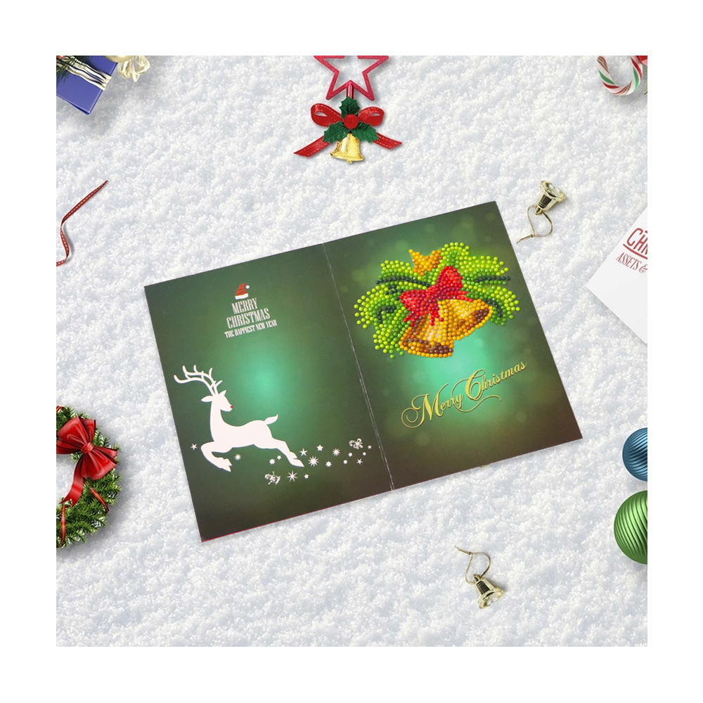 Забавная картина из страз 5d для творчества на заказ, поздравительные открытки ручной работы на Рождество