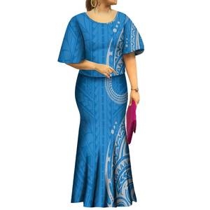 ชุดเดรสหางปลาสีฟ้าสำหรับผู้หญิงชุดนางเงือกชุด2ชิ้นแบบสง่างามมาใหม่ - Product Image 1