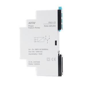 Relé de Protección Trifásico de Alta Potencia en Miniatura FKV-11, CA 380V 50/60Hz Ajustable 30%, Montaje en Riel DIN, Monitor de Falla de Fase - Product Image 4