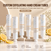 Tubes d'emballage pour crème pour les mains en aluminium et plastique laminé, impression UV personnalisée, bouchon à vis, vides, OEM ODM