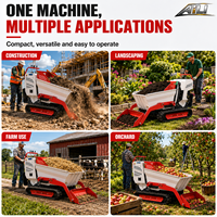 Heißer Verkauf: 500kg Mini-Raupendumper mit Selbstladefunktion, Hydraulischem Antrieb und Briggs & Stratton Motor für Landwirtschaft und Garten