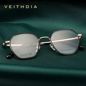 Veithdia Octagonal Eyeglasses <b>Frame</b> Titanium Full-<b>Frame</b> Anti Blue Light Protection Unisex 5037 - Product Image 2