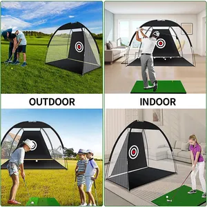 Hoge Kwaliteit Draagbare Golf Hitting Netten Indoor En Outdoor Achtertuin Trainingshulpmiddelen Met Doel Voor Chipping En Swing Oefenen