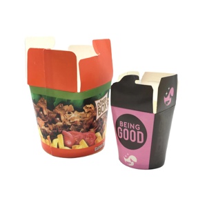 Portable Disposable Rigid <strong>Noodle</strong> <strong>Box</strong> 26OZ Oil-proof Food-grade Coated Paper Bottom Container for Sugar Sushi Baby Food Packaging - Product Image 4