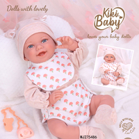 Muñeca Reborn de Silicona de Grado Artístico de 18 Pulgadas, Proporción Realista 1:1, Peso Real, Características Faciales 3D para Artistas Profesionales de Muñecas Reborn