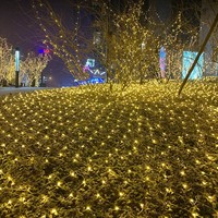 Guirlandes lumineuses LED pour filet de pêche, étanches IP65, pour extérieur, effet ciel étoilé, colorées, pour la décoration de pelouse et d'arbres