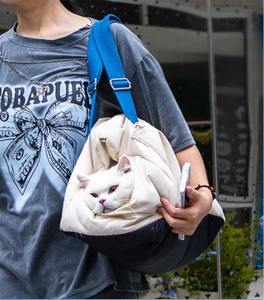 Bolsa de Transporte para Mascotas, Portátil, para Invierno, Cálida, de Mano, de un Solo Hombro, Diseño Transpirable para Perros y Gatos - Product Image 3