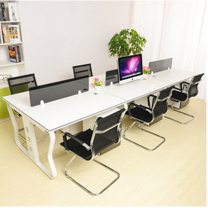 Office <b>Desk</b> Legs Cold Rolled Steel Rectangular Frame Minimalist Modern Design Commercial Use Floor Mount Assembly Required - Product Image 1