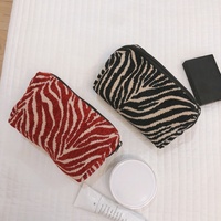 Dompet Zero Gaya Vintage Bordir Tangan dari Katun dan Linen dengan Kanvas untuk Tas Penyimpanan Kosmetik