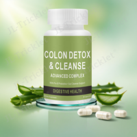Capsules de nettoyage du côlon à base de plantes Julong OEM pour adultes améliorer la digestion métabolisme détox pour la beauté capsules de nettoyage détox du côlon