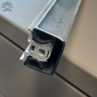 Profil de verrouillage en alliage d'aluminium galvanisé pour film de serre agricole avec clip PVC à fente pour carte